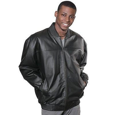 MEN'S BASEBALL LEATHER JACKET WITH FUR ZIPOUT LINNING INSIDE NAPPA LEATHER 