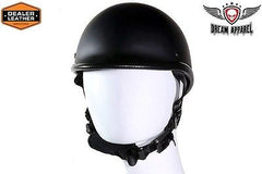 MOTORCYCLE FLAT BLK SMOKEY HAWK NOVELTY HELMET W/CHIN STRAP FREE SHIPPING