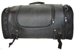 MOTORCYCLE NYLON PLAIN TRUNK SISSY T BAR BAG TRAVEL LUGGAGE W/RAINCOVER 24 13 12