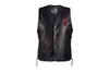 MEN'S MOTORCYCLE POW MIA EMBOSSED FRONT BACK SIDE LACE LEATHER VEST SOFT LEATHER 