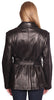 Women's Button down butter soft nz lamb skin leather jacket with belt 