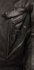 Men's Motorcycle Side set belt Utility pocket M/C Leather jacket 