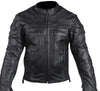 MEN'S MOTORCYCLE SCOOTER JACKET WITH WITH 2 GUN POCKETS & VENT 