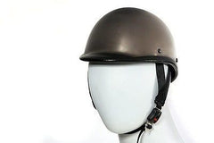 MOTORCYCLE SHINY BLACK CHROME JOCKEY HAWK NOVELTY HELMET GREAT PRICE