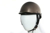 MOTORCYCLE SHINY BLACK CHROME JOCKEY HAWK NOVELTY HELMET GREAT PRICE 