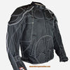 Men's Motorcycle Riding Textile Reflective jacket with armours inside 