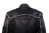 Men's Motorcycle High Visibility Scoter leather jacket very soft leather 