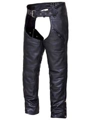 Unisex Motorcycle Cow Hide Thick Leather Chap with Slant Pocket Very Cheap price