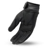 Men's Biker riding unlined Leather gloves with paded palm velcro wrist closure 