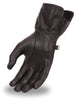 Motorcycle Women's Long Guantlet Lined leather gloves buttersoft 