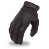 Men's Biker Motorcycle crossover race leather gloves with grip panels 