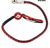 Motorcycle 42" Long Old School Get Back whip Blk & Red Color with Red 7 Pool Ball 
