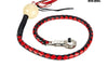 Motorcycle 42" Long Old School Get Back whip Blk & Red Color with Pool Ball 