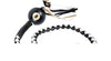 Motorcycle 42" Long Old School Get Back whip Blk & White Color with Blk Pool Ball 