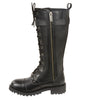 Women's Motorcycle Leather 14 inch Lace to Toe High Rise Leather Boot 