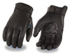 Men's butter soft cruiser cool tec Gel palm leather gloves with velcro strap 