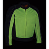 Mens Motorcycle High Visibility Mesh Racer Jacket with removable rain Jacket Liner and armors 