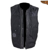 Men's Riding Son of Anarchy Motorcycle Club 1/2" Collarless 8 pocket Leather Vest 