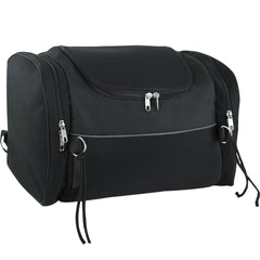 Motorcycle textile reflective roll bag sissy bar luggage with raincover mitt