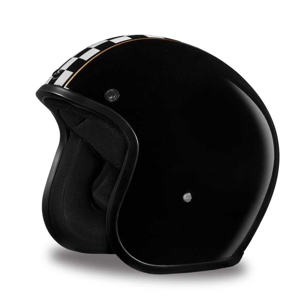 daytona cruiser 3 4 motorcycle helmet shield Mens Motorcycle Riding Light weight DOT Shiny Gloss Daytona 3/4 Cruise – Leather Place