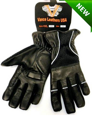 MOTORCYCLE BIKE SUMMER MESH GLOVES RIDING GLOVES REFLECTIVE PIPING VERY SOFT
