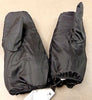 Motorcycle Men's Long soft leather raincover gloves with zipper thermal lined 