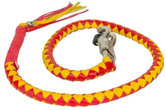 Motorcycle Yellow/Red biker old school get back whip