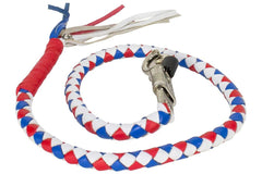 Motorcycle Red/White/Blue Biker old School get back whip