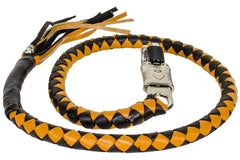 Motorcycle Blk/Gold Biker Old School Get back whip